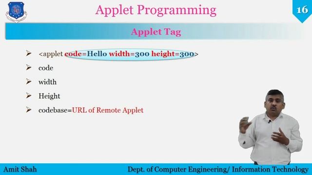 Applet Tag | Advanced Java Programming | Hindi смотреть онлайн