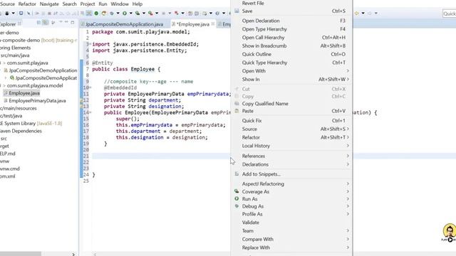 Composite Key using Spring Data JPA | CompositeKey | JPA Composite Key | JPA | CompositeKey JAP смотреть онлайн