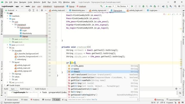 Firebase Authentication with Email and Password in Android Studio | Login & Register Urdu | Hindi смотреть онлайн