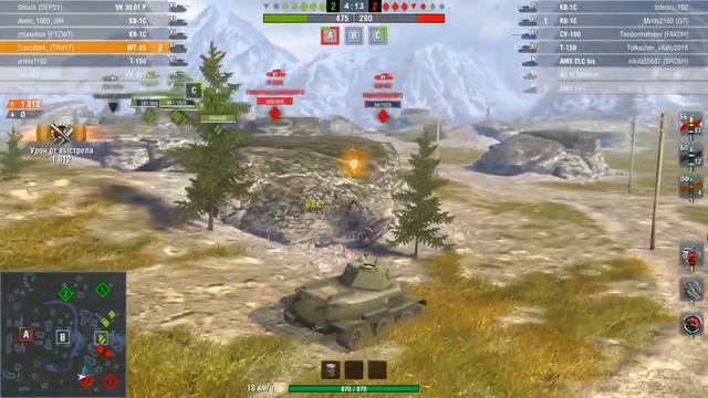WoT Blitz - МТ-25! Мастер! Воин! Основной Калибр! Легкая Победа! смотреть онлайн