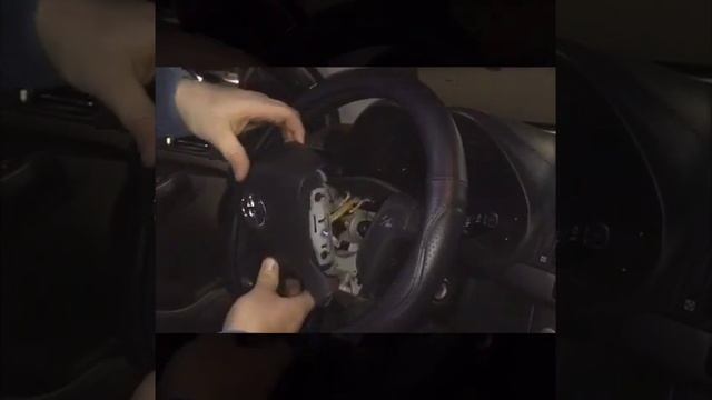 How to remove steering wheel + AIRBAG Toyota Avensis mk2 2002-2009 VOLANTY.CZ смотреть онлайн