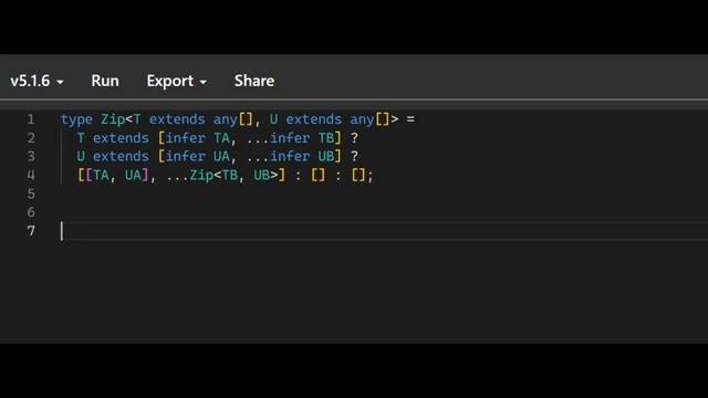 Typescript tutorial Zip type смотреть онлайн