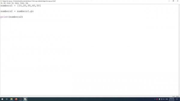 Python - Lesson - 15 - List Copy Method