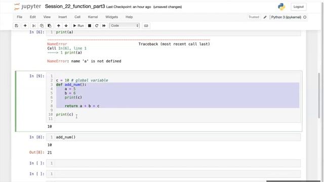 Python for Beginners - 022 Live-coding |Demystifying Variable Scope and Lifetime in python смотреть онлайн