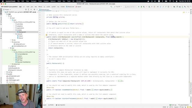 CS 124 Java: MP1 Restaurant Search смотреть онлайн