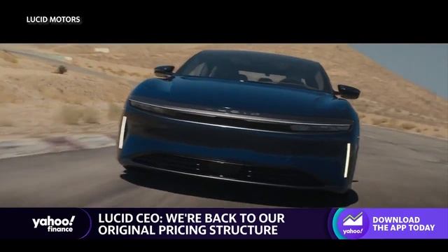 Lucid CEO discusses return to original pricing and all electr Gravity SUV смотреть онлайн