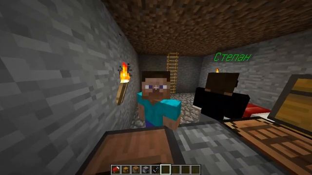 ВСЁ ЭТО ВРЕМЯ ОХРАННИК КОРОЛЯ ЖИЛ ПОД МОИМ ДОМОМ В МАЙНКРАФТ! СТИВ смотреть онлайн