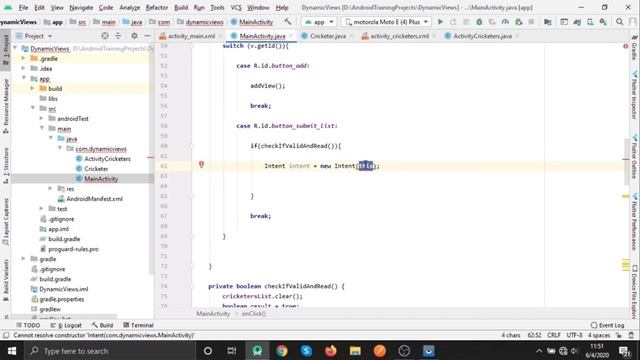 Android Dynamic Views Part 2 | Validating & Reading Data From Views Using Java In Android Studio смотреть онлайн