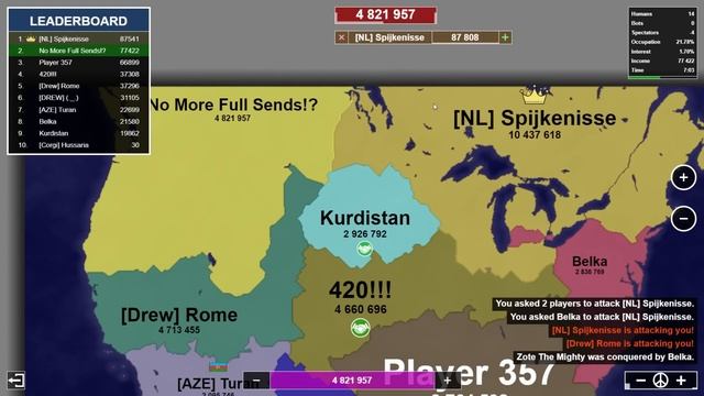 Full Send Mechanic REMOVED FROM THE GAME?! Territory Games io - Territorial IO смотреть онлайн