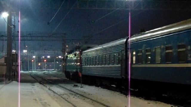 Отправление ЭП2К-176 с поездом №317Б Барановичи — Караганда смотреть онлайн