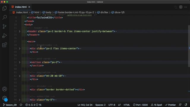 TailwindCSS #9 Сеточный макет (Grid Layout)