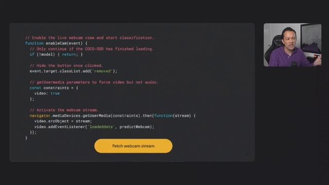 TensorFlow.js: Make a smart webcam in JS with a pre-trained ML model | Workshop смотреть онлайн