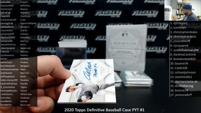 4/29/2020 2020 Topps Definitive Baseball Case PYT #1 смотреть онлайн