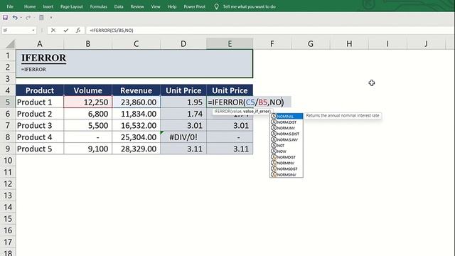 IFERROR - The Structured Way to Handle Errors in Excel смотреть онлайн