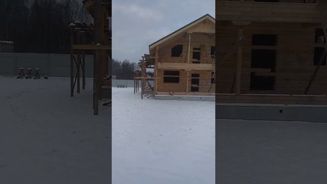 Дом из профилированного бруса в теплый угол шип-паз. смотреть онлайн