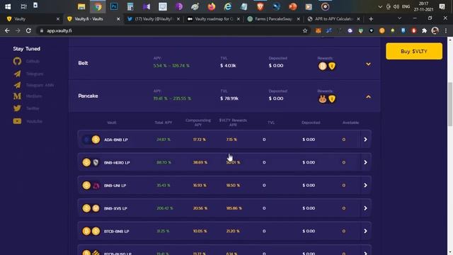 Vaulty Innovative DAPP that brings yield farming to the world of NFTs. - Telugu смотреть онлайн