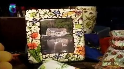 Декупаж. Декорируем рамочку яичной скорлупой, тарелку перцем, баночку кофейными зернами