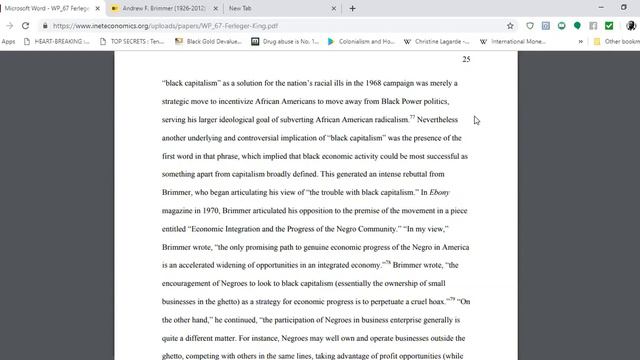 Andrew F. Brimmer & The Destruction of Black Owned Businesses смотреть онлайн