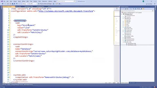 Visual Studio 2019: Web Configuration File Transformations смотреть онлайн