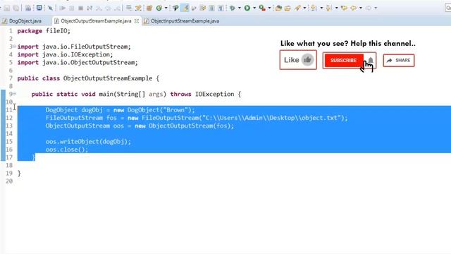 Object Serialization In Java - Easy explanation смотреть онлайн
