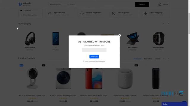 Microin 3.0.X Opencart MultiPurpose Responsive Theme Briscoe Bar смотреть онлайн