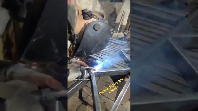 Варим Ферму для навеса из профильной трубы 30×60 4mm под Автомобиль☝️☝️☝️ смотреть онлайн