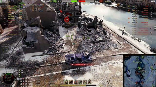 World Of Tanks, Italian Tank Destroyer SMV CC-56 Ace Tanker Class Gameplay смотреть онлайн