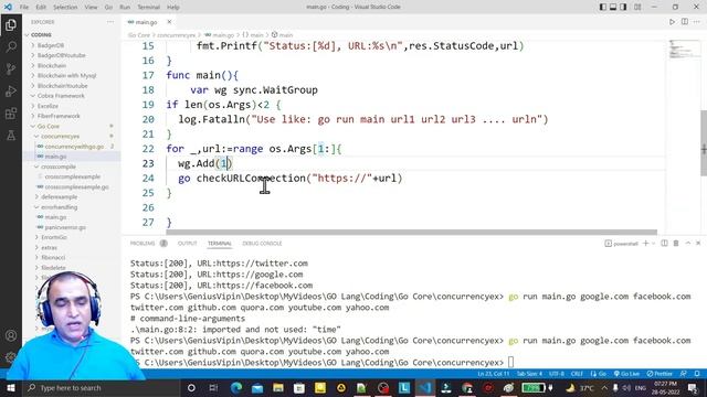 Golang Tutorials -48- Golang Concurrency Control using WaitGroup | Dr Vipin Classes смотреть онлайн