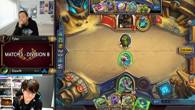 Tyler vs DawN - Division B - Hearthstone Grandmasters Asia-Pacific 2020 Season 1 - Week 5 смотреть онлайн