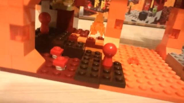 Обзор набора лего Майнкрафт, крепость в нижнем мире