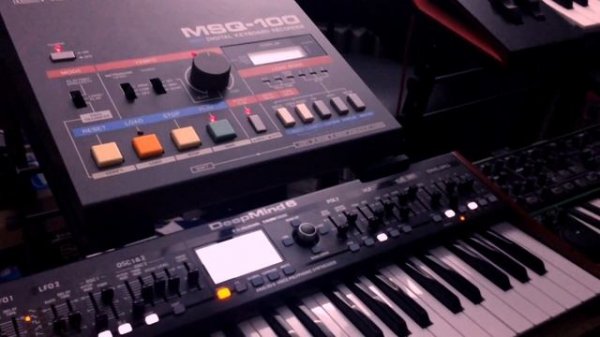 Behringer DeepMind 6 \\ Roland MSQ-100