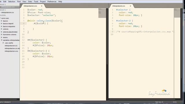 12 - Interpolación de variables - Curso Básico de Sass смотреть онлайн