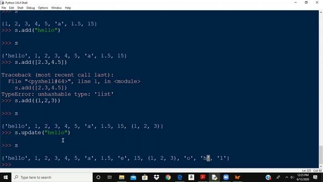 Python Sets | UNIT III Part 3 | JNTUK смотреть онлайн
