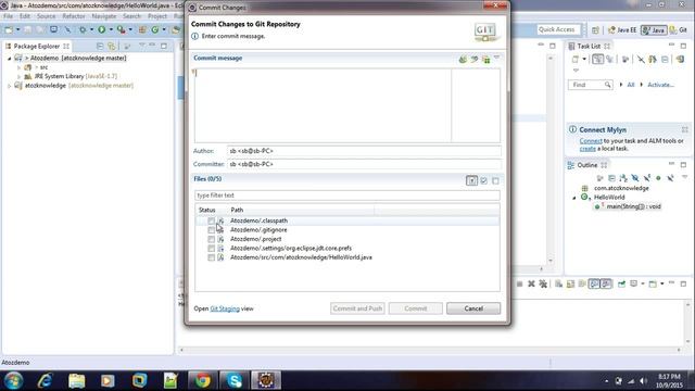 Bitbucket-1- How to get start with bitbucket with eclipse integration in Tamil смотреть онлайн