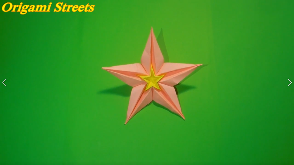 Как сделать звезду цветок из бумаги. Origami star.mp4 смотреть онлайн