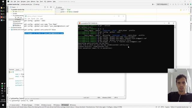 Настройка Git. Генерация SSH. Настройка Github смотреть онлайн
