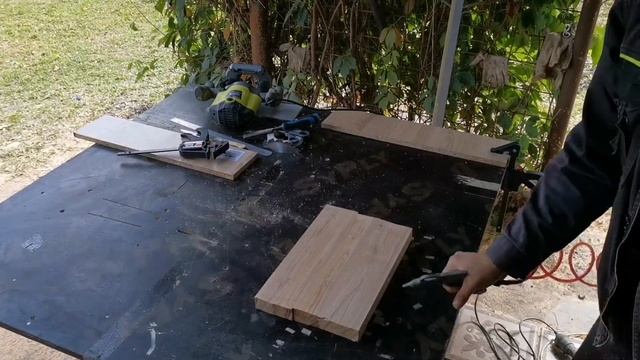 Разделочная доска из дубовых дров которые заготовил для печи - пилотный образец смотреть онлайн