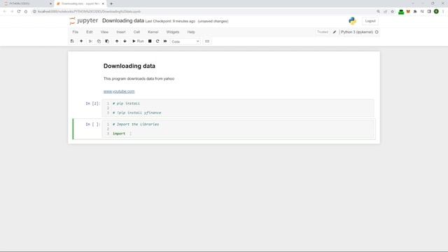 Downloading data into Python смотреть онлайн