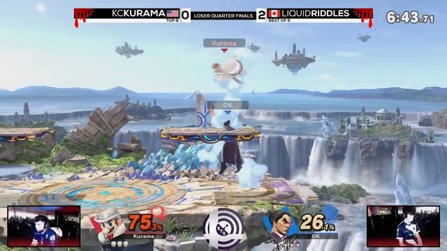 Kurama (Mario) vs Riddles (Kazuya) - Ultimate Singles Top 8 - Losers Quarter-Final - MAJOR UPSET смотреть онлайн