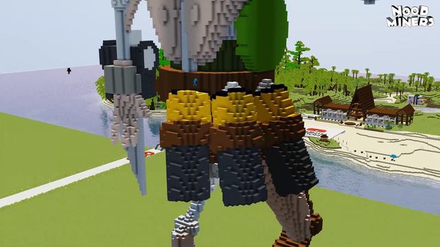 Minecraft NOOB vs PRO vs HACKER vs GOD: RICK AND MORTY STATUE HOUSE BUILD CHALLENGE in Minecraft смотреть онлайн