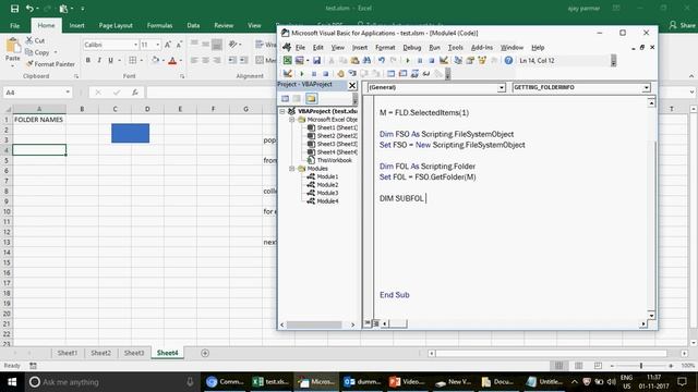 Learn Excel -Video 316- VBA - Capture subfolder names and File from main folder -Must need skill смотреть онлайн