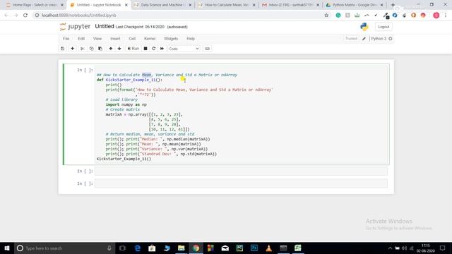 Mean, Variance, and Standard Deviation of the Matrix смотреть онлайн
