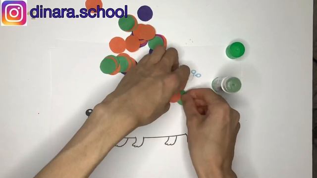 Жапсыру:Кірпі. Онлайн балабақша. Аппликация:Ёжик.Простые поделки для детей.Application for children смотреть онлайн