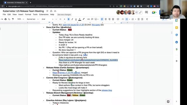 Kubernetes Release Team Bi-Weekly Meeting for 20220816 смотреть онлайн