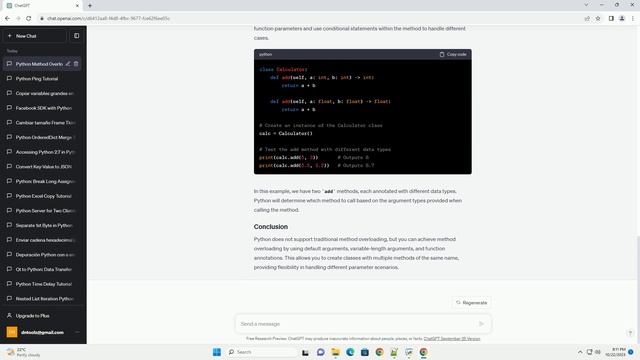 Can a Python class apply two way overloading смотреть онлайн