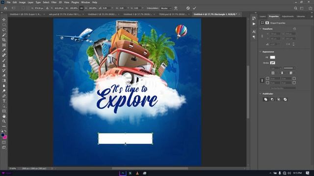 How to design Tour / Travel Poster | Photoshop Tutorial смотреть онлайн