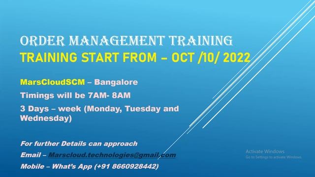 Oracle Cloud - Order Management Training - R13 - Demo Session - OCT 10th 2022. смотреть онлайн