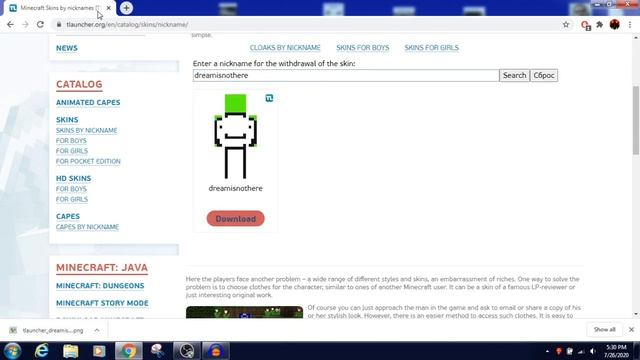 How to install Dream skin in Minecraft java through tlauncher ? смотреть онлайн