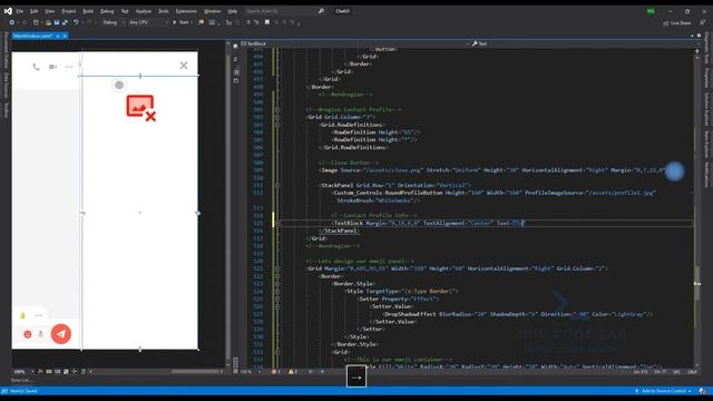 WPF C# | Chat UI Wpf Part - 4 | How to design a Chat UI using Wpf C# easily (Jd's Code Lab) смотреть онлайн