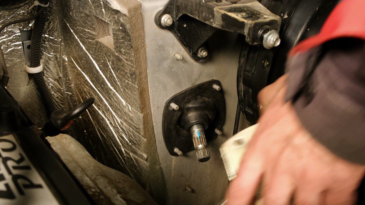 Установка опоры рулевого вала (ОРВ2.5) с демпфером на УАЗ Патриот с 2017 модельного года выпуска. смотреть онлайн